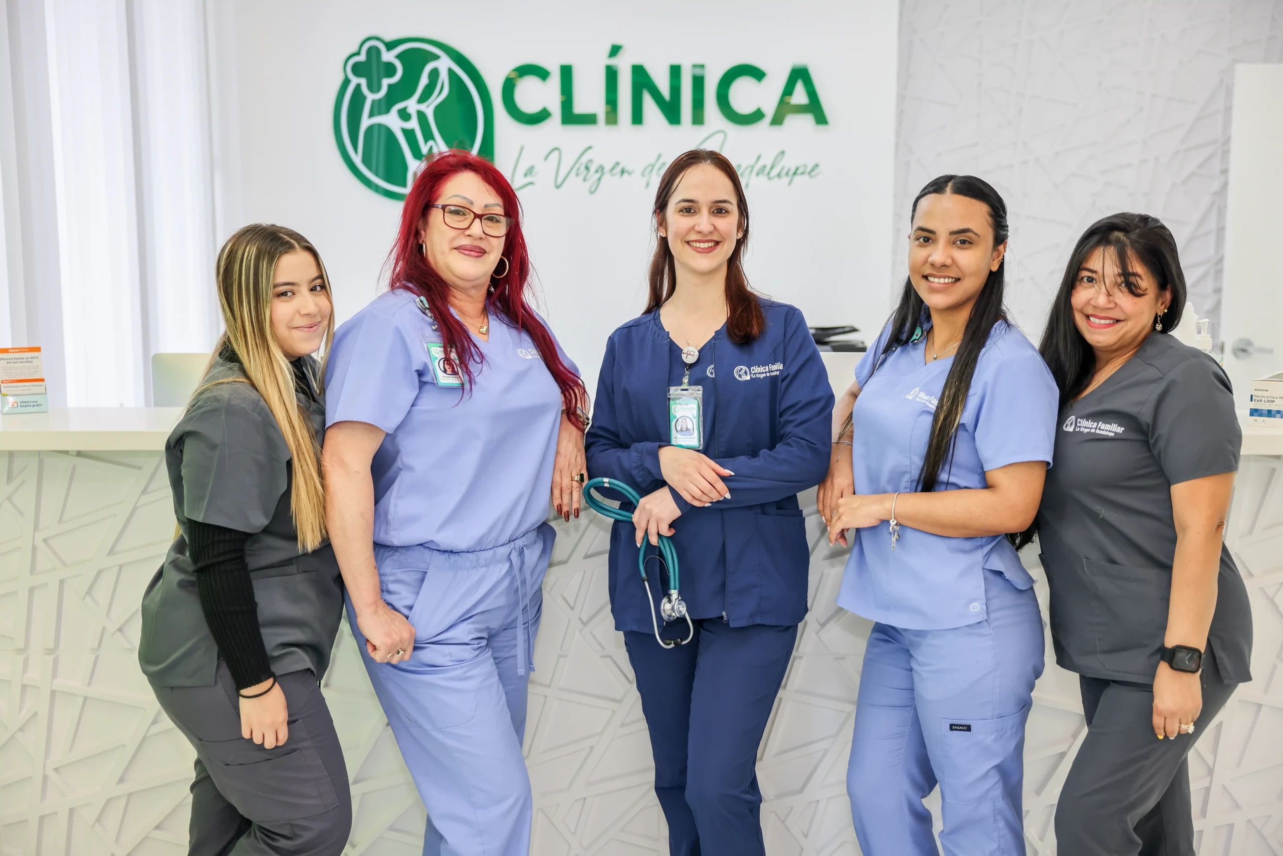 Equipo de trabajo de la Clínica la Virgen de Guadalupe sede Forth Worth