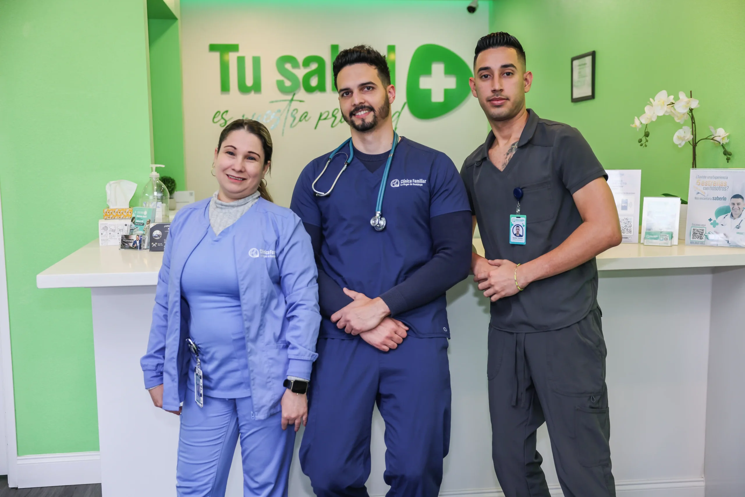 Equipo de trabajo Clínica Walnut Hill Equipo de trabajo de la Clínica la Virgen de Guadalupe sede Walnut Hill