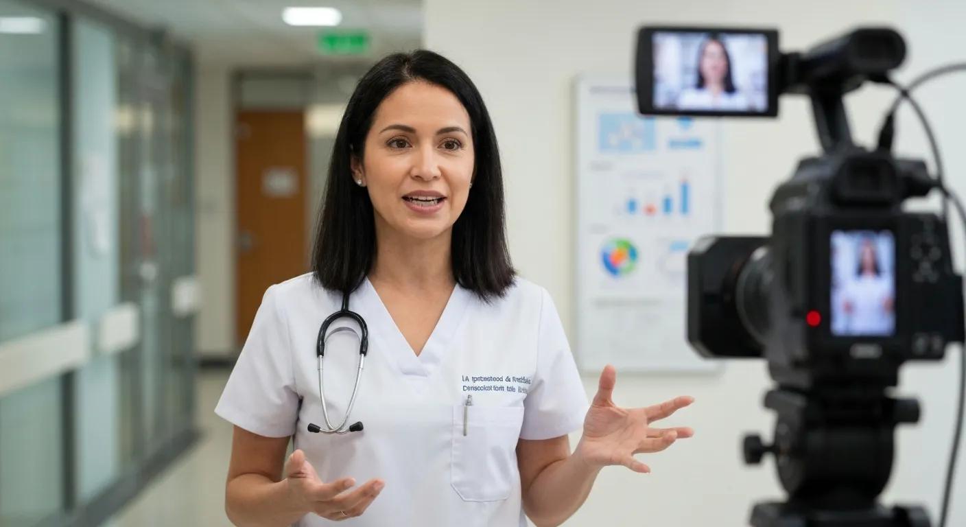 Profesional de salud explicando la importancia de chequeos médicos para diagnosticar la fatiga