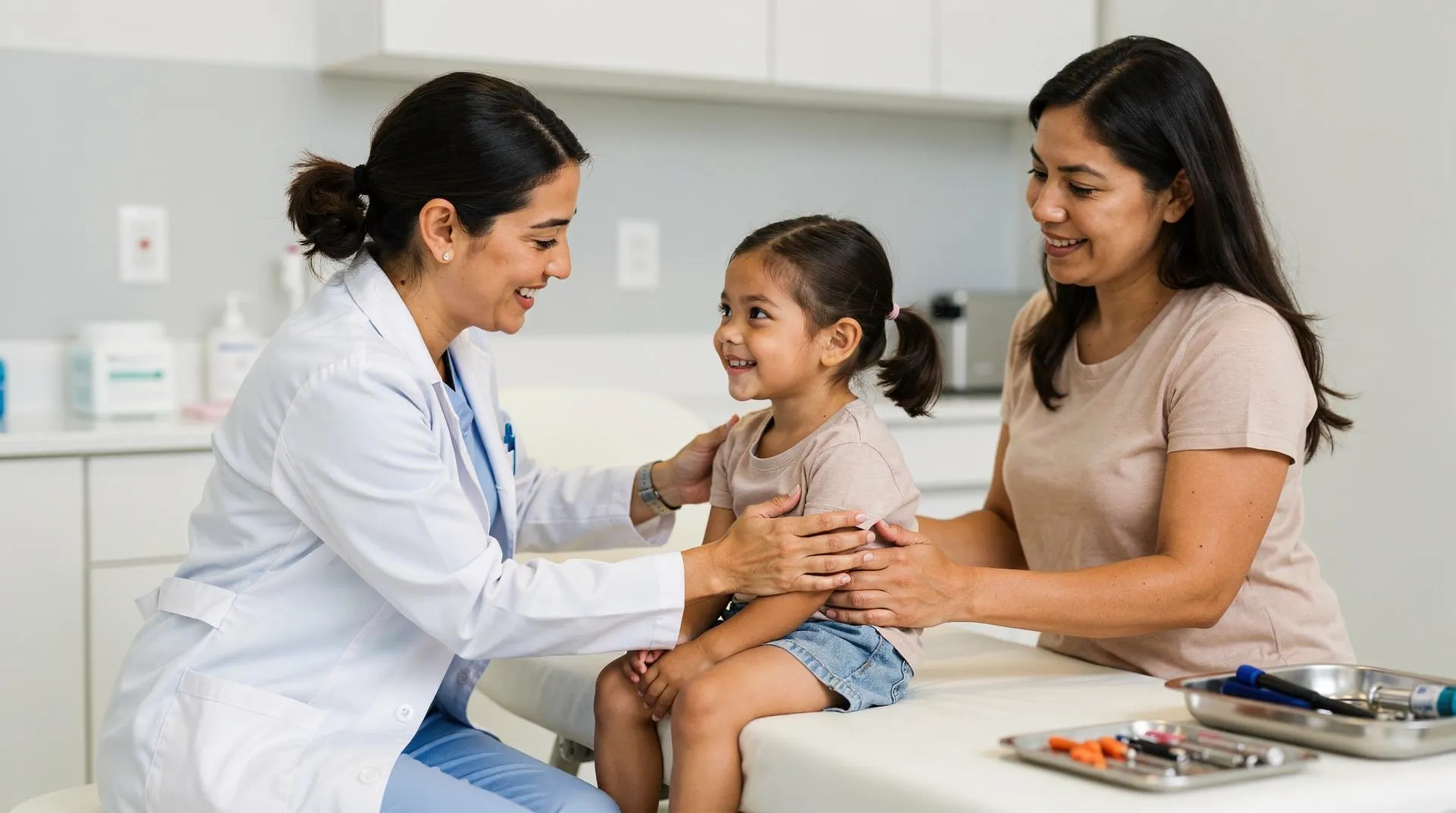 Clínica La Virgen de Guadalupe offers physical exams as part of its primary care services